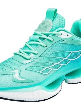 Light Teal Women's Running Sneakers - Breathable Athletic Shoe